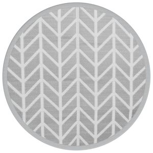 vidaXL Tapis d'ext&eacute;rieur ARAKIL gris &Oslash;160 cm PP