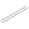 vidaXL Poign&eacute;e de cabinet 2 pi&egrave;ces Argent&eacute; 800 mm Acier inoxydable