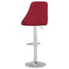 vidaXL Tabourets de bar lot de 2 rouge bordeaux tissu