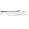 vidaXL Auvent r&eacute;tractable automatique avec LED anthracite et blanc