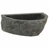 vidaXL Lavabo mural Gris 37 x 30 x 12 cm Pierre de rivi&egrave;re
