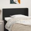 vidaXL T&ecirc;te de lit avec oreilles Noir 103x16x78/88 cm Similicuir