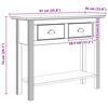 vidaXL Table console avec tiroir BODO Marron miel 91 x 34.7 x 74 cm