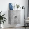 vidaXL Armoire murale gris béton 69,5x34x90 cm