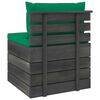 vidaXL Salon palette de jardin 2 pcs avec coussins Bois de pin massif