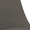vidaXL Chaise pivotante de bureau Gris fonc&eacute; Tissu