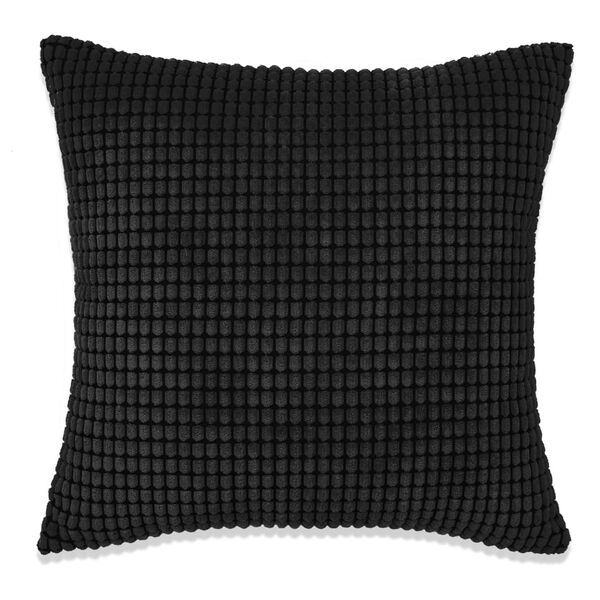 vidaXL Jeu de coussin lot de 2 Velours 60 x 60 cm Noir