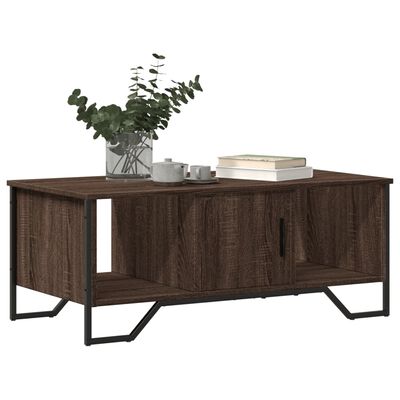 vidaXL Table basse chêne marron 100x51x40 cm bois d'ingénierie