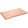 vidaXL Comptoir de salle de bain marron 100x60x(2-6) cm bois trait&eacute;