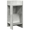 vidaXL Tables d'appoint 2 pcs avec &eacute;tag&egrave;re gris b&eacute;ton 25,5x27x60 cm