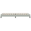 vidaXL Sommier &agrave; lattes de lit sans matelas gris clair 90x220 cm