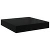 vidaXL Étagère murale flottante 4 pcs Noir brillant 40x23x3,8 cm MDF