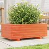 vidaXL Jardini&egrave;re cire marron 70x40x26,5 cm bois de pin massif