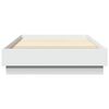 vidaXL Cadre de lit sans matelas blanc 90x200 cm bois d'ing&eacute;nierie