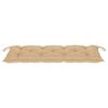 vidaXL Banc Batavia avec coussin beige 120 cm Bois de teck massif