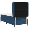 vidaXL Lit &agrave; ressorts avec matelas Bleu 100 x 200 cm tissu