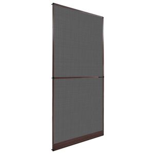vidaXL &Eacute;cran anti-insectes &agrave; charni&egrave;re Marron et Noir 100 x 215 cm