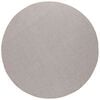 vidaXL Tapis de surface Rond LUGO Taupe &Oslash; 160 CM Polyester