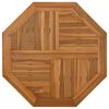 vidaXL Dessus de table 80x80x2,5 cm octogonal bois de teck massif