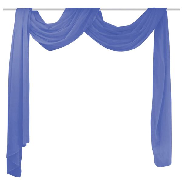 vidaXL Rideau Voile 140 x 600 cm Bleu royal