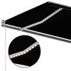 vidaXL Auvent manuel r&eacute;tractable avec LED 500x300 cm Anthracite