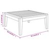 vidaXL Salon de jardin 5 pcs avec coussins blanc cr&egrave;me Bois d'acacia