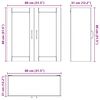vidaXL Armoire de cuisine Blanc 80 x 31 x 80 cm Bois d'ing&eacute;nierie