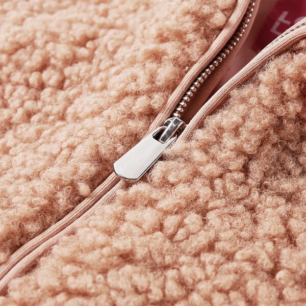 Veste à capuche pour enfants fausse fourrure cognac clair 116