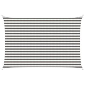 vidaXL Voile d'ombre 4 x 5 m HDPE Rectangulaire Gris clair et blanc
