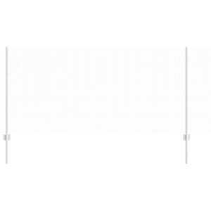vidaXL Cl&ocirc;ture hexagonale avec poteau 25 x 1 m Acier galvanis&eacute; Argent&eacute;