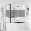 vidaXL Cabine de douche &agrave; rayures 120x68x130 cm Verre tremp&eacute;