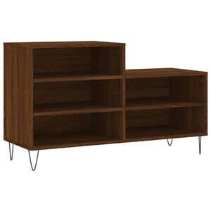 vidaXL Armoire &agrave; chaussures Ch&ecirc;ne marron 102x36x60cm Bois d'ing&eacute;nierie