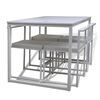 vidaXL Ensemble de table et chaises de salle &agrave; manger 5 pi&egrave;ces Blanc