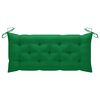 vidaXL Banc de jardin avec coussin 135 cm Bois d'acacia massif Gris