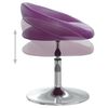 vidaXL Chaise de salle &agrave; manger pivotante Violet Similicuir