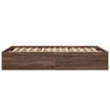 vidaXL Cadre de lit sans matelas ch&ecirc;ne marron 140x200 cm