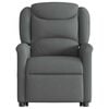 vidaXL Fauteuil inclinable électrique gris foncé tissu