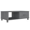 vidaXL Table basse HAMAR Gris fonc&eacute; 100x55x35 cm Bois massif de pin