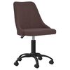 vidaXL Chaises pivotantes &agrave; manger lot de 6 marron fonc&eacute; tissu