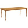 vidaXL Ensemble &agrave; manger de jardin coussins 9 pcs Bois teck