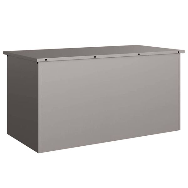 vidaXL Bo&icirc;te de Rangement Ext&eacute;rieure Rouill&eacute; 100 x 50,5 x 50 cm Acier