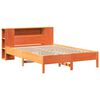 vidaXL Lit biblioth&egrave;que sans matelas cire marron 150x200 cm pin massif