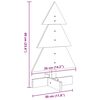 vidaXL Arbre de Noël en bois pour décoration 60 cm bois de pin massif