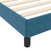 vidaXL Lit &agrave; ressorts avec matelas Bleu fonc&eacute; 140 x 190 cm tissu