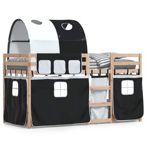 vidaXL Lit superpos&eacute; sans matelas 90x200 cm bois de pin massif