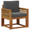 vidaXL Sofa de milieu ext&eacute;rieur Bois d'Acacia Massif Naturel