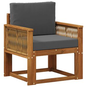 vidaXL Sofa de milieu ext&eacute;rieur Bois d'Acacia Massif Naturel