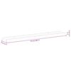 vidaXL &Eacute;tag&egrave;res murales 4 pcs Blanc brillant 115x9x3 cm