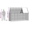 vidaXL Cage pour lapins Argent&eacute; 300 x 100 x 210 cm Acier galvanis&eacute;