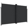 vidaXL Auvent lat&eacute;ral r&eacute;tractable noir 200x1000 cm